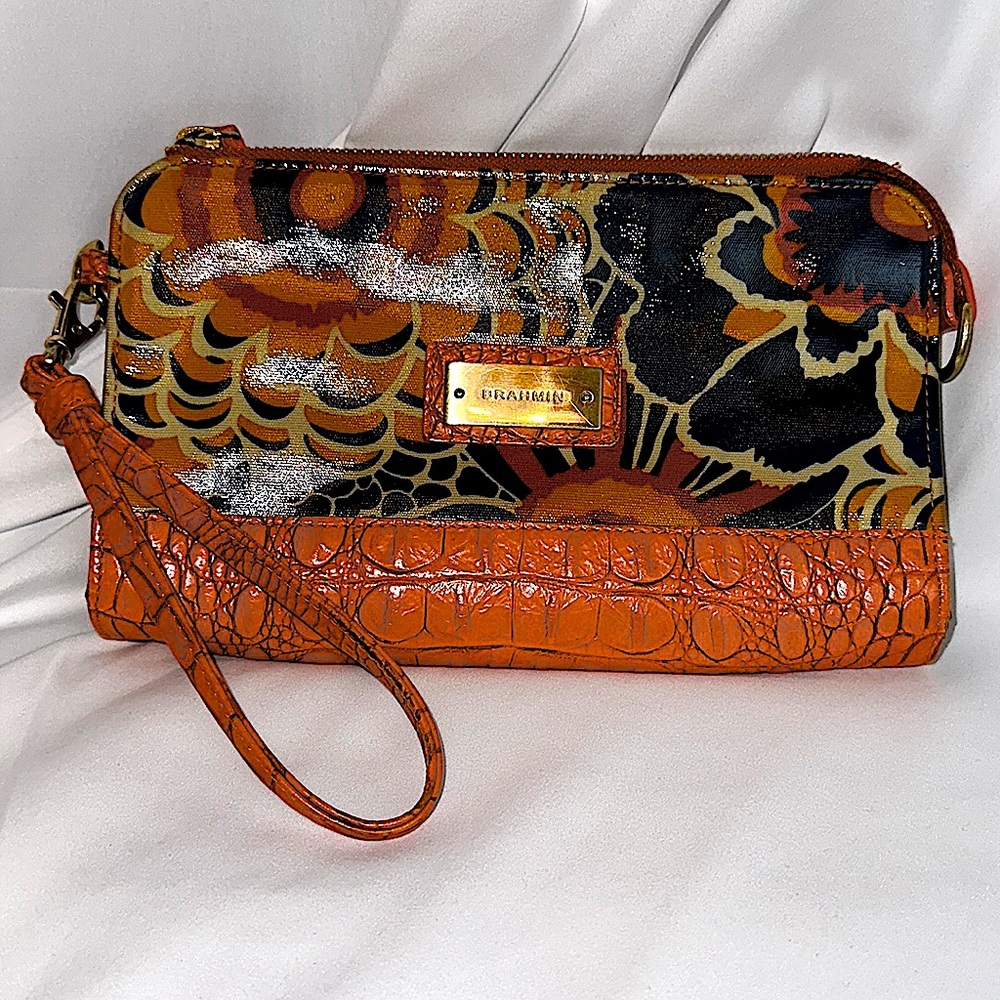 Colorful Brahmin Clutch Purse / Wristlet